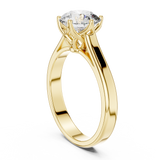 Ivory Crown Round Solitaire Ring