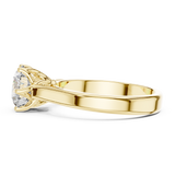Ivory Crown Round Solitaire Ring