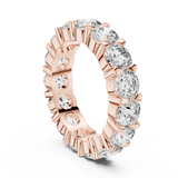 Rosé Blossom Cluster Diamond Ring