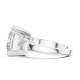 Rosé Princess Three-Stone Diamond Ring