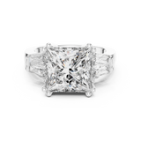 Rosé Princess Three-Stone Diamond Ring