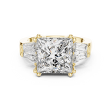 Rosé Princess Three-Stone Diamond Ring