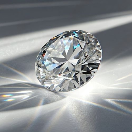 Shiny loose round diamond