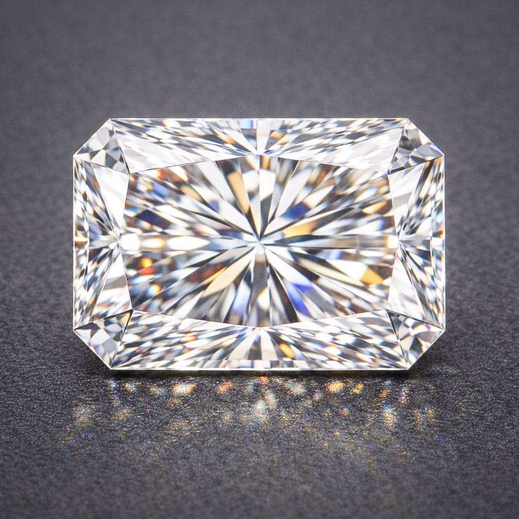 Hybrid cut with fiery brilliance