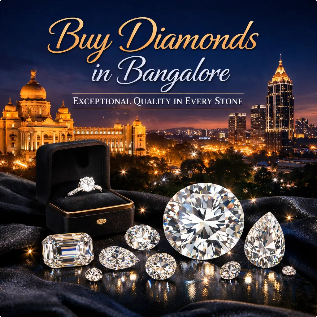 Buy cheapest diamonds in Bangalore with certified quality stones