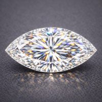 Marquise cut certified loose diamond with elongated brilliance